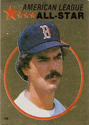 1982 Topps Baseball Stickers     135     Dwight Evans FOIL